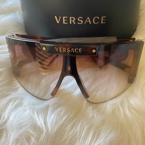 VERSACE MEDUSA ICON SHIELD SUNGLASSES